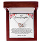 To My Daughter | Always Love You - Interlocking Hearts necklace