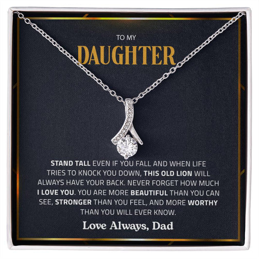 To My Daughter | I Love You - Alluring Beauty necklace